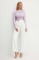 Victoria Beckham bluza 1324JTP005690A violet AW24