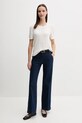 T-shirt με μετάξι United Colors of Benetton 1ZRED10BK μπεζ AW25