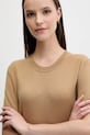 Футболка з шовком United Colors of Benetton бежевий 1ZRED10BK