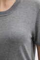 T-shirt με μετάξι United Colors of Benetton 1ZRED10BK γκρί