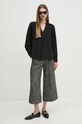 Блузка United Colors of Benetton 59WJDQ097 чёрный AW24