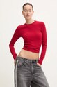 Miss Sixty longsleeve din amestec de lana rosu 6L3SJ3890000