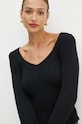 Luisa Spagnoli pulover de lana MERLATO negru 58426