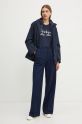 Памучна блуза с дълги ръкави Weekend Max Mara 2425946022600 тъмносин AW24