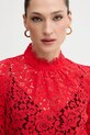 Bardot bluzka LACE GEORGIA czerwony 57501TB