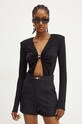Elisabetta Franchi body czarny BO01547E2