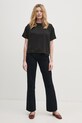 Блузка Sisley 5OGYLQ07G чорний AW24