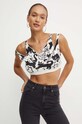 Top s příměsí kašmíru Twinset Marco Rambaldi x Treeblend béžová 242TP3401
