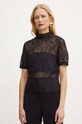 Twinset camicetta con aggiunta di lana nero 242TP3010