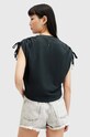 Oblečení Bavlněná halenka AllSaints CASSIE TEE W157JA černá