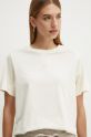 BOSS t-shirt in cotone applique beige 50526205