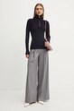 Victoria Beckham pulover de lana 1424KTP005849A bleumarin AW24