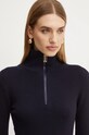Victoria Beckham pulover de lana bleumarin 1424KTP005849A