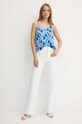 Morgan bluza OBLUE OBLUE albastru AW24