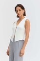 Γιλέκο Saint Body πλεκτό ύφασμα λευκό SB.579
