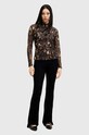 Блузка AllSaints TIA MESH TOP чёрный W126JB