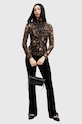 Блузка AllSaints TIA MESH TOP W126JB чорний
