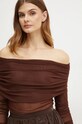 Bardot bluzka CAMELIA brązowy 59320TB1
