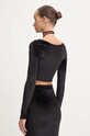 Одяг Велюровий лонгслів Fiorucci W01FMTLO115VR01BK01 чорний