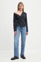 Блузка A.L.C. Skyla 5TOPS00101 тёмно-синий AW24