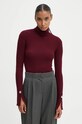 Vlněný svetr A.L.C. Jett burgundské 7SWTP00609