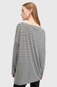 Odzież AllSaints bluzka RITA STRIPE TEE W003JY szary