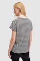 Μπλουζάκι AllSaints ANNA STRIPE TEE WM228Z λευκό AW24