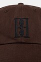 By Malene Birger șapcă de baseball din bumbac AUBRIELI 102474 maro AW24