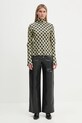 Pamučna bluza Nanushka MIKELA NW24FWTP40600 crna AW24
