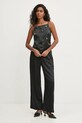 Nohavice Abercrombie & Fitch KI156.4594.900 čierna AW24