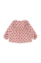 Fete Konges Sløjd bluza de bumbac pentru copii COCO FRILL SHIRT GOTS KS101462 roz