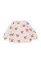 Konges Sløjd bluza de bumbac pentru copii DREY SLIT TEE GOTS cu modele bej KS101490