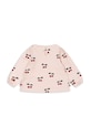 Konges Sløjd bluza de bumbac pentru copii DREY SLIT TEE GOTS KS101490 bej AW24