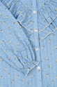 Παιδική βαμβακερή μπλούζα Konges Sløjd KIM FRILL BLOUSE GOTS KS101546 μπλε
