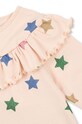 Konges Sløjd bluza de bumbac pentru copii MALLI GLITTER BLOUSE GOTS bej KS101593