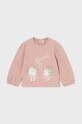 Mayoral bluza din bumbac pentru bebelusi print roz 2053.4K.Baby.9BYH