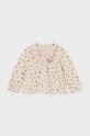 Mayoral bluza de bumbac pentru copii cu guler albastru 2195.4E.Baby.9BYH