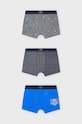 Mayoral bokserki dziecięce 3-pack bokserki dopasowane niebieski 10788.5J.Bielizna.9BYH