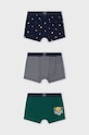 Mayoral bokserki dziecięce 3-pack bokserki dopasowane zielony 10788.5J.Bielizna.9BYH
