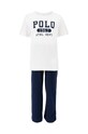 Dječja pamučna pidžama Polo Ralph Lauren komplet mornarsko plava 9P0148