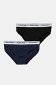Calvin Klein Underwear slip bambino/a pacco da 2 slip nero B70B700492.9BYH