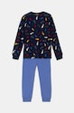 Dětské bavlněné pyžamo United Colors of Benetton 32K60P07I.G.Seasonal námořnická modř AW24
