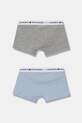 Detské boxerky Tommy Hilfiger 2-pak UB0UB00549.9BYH modrá AW24