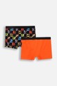 Dječje pamučne bokserice Coccodrillo 2-pack ZC4409506PAN narančasta AW24