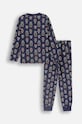 Coccodrillo set de pijama de bumbac pentru copii ZC4448105PJS bleumarin AW24