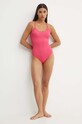 HUGO jednoczęściowy strój kąpielowy 50521479 różowy AW24