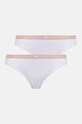 Emporio Armani Underwear stringi 2-pack bawełna biały 163333.4F223