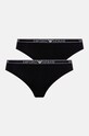 Tanga Emporio Armani Underwear 2-pack tanga černá 163333.4F223