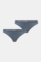 Emporio Armani Underwear stringi 2-pack dzianina niebieski 163333.4F235