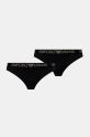 Emporio Armani Underwear stringi 2-pack dzianina czarny 163333.4F235